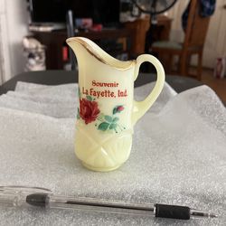 Custard Glass Cream Pitcher