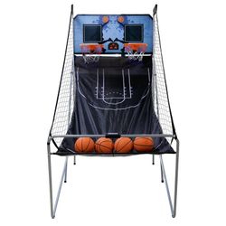Foldable Indoor Basketball Arcade Game Machine 2 Players W/ 4 Balls