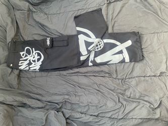 Streetwear Cargo Pants Reflective Print