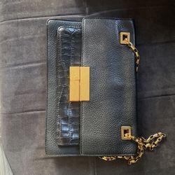Michael Kors Clutch/ Black Leather 