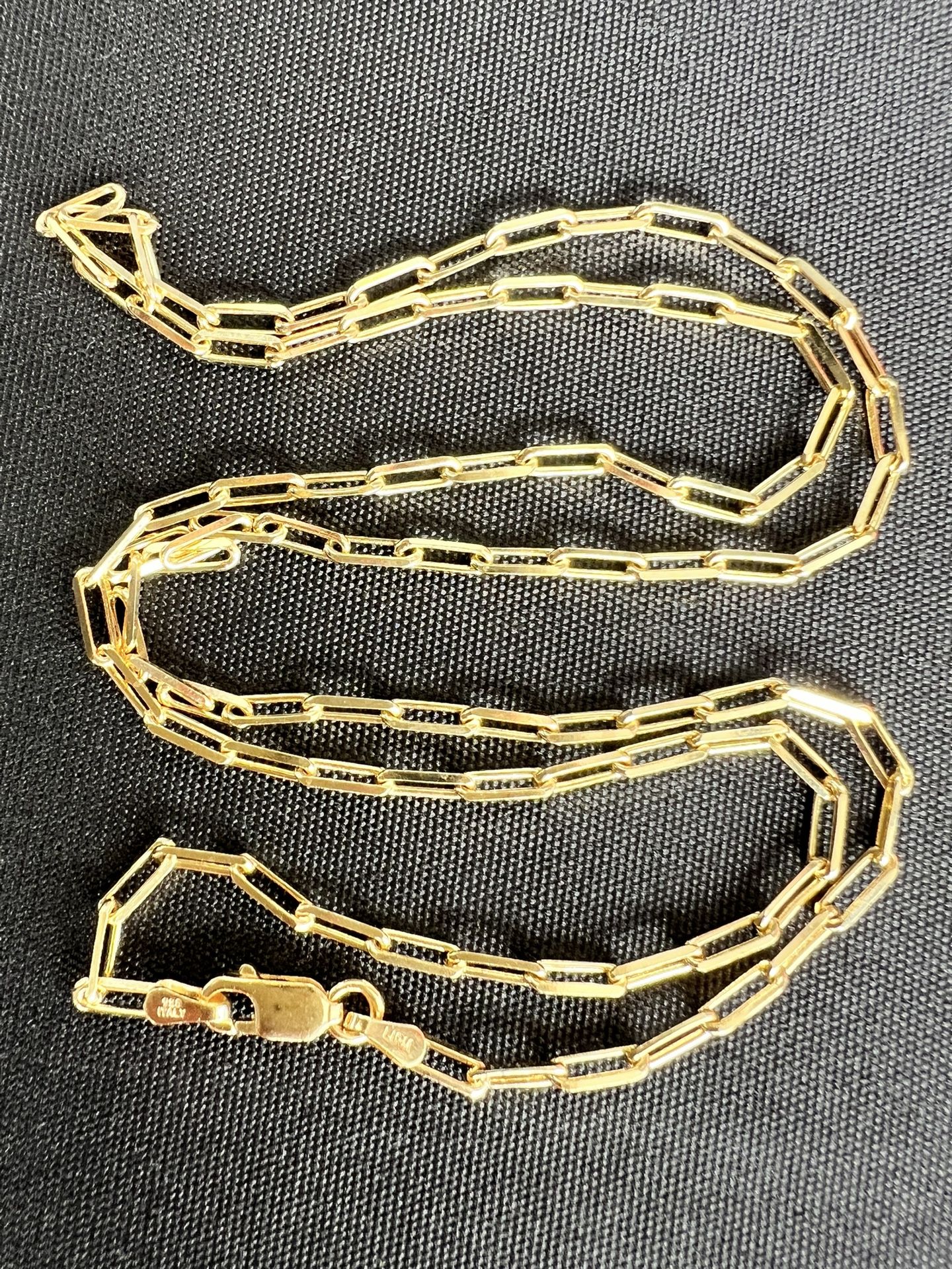 Elegant Gold tone made in Italy Lirm 925 Necklace