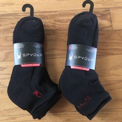NWT Spyder Men’s Quarter Socks 10 Pairs 