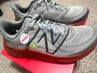 New Balance Fresh Foam X More v4 (Grey/Red) for running 11.5 wide