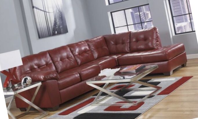 Brand new Red Chaise sectional couch!