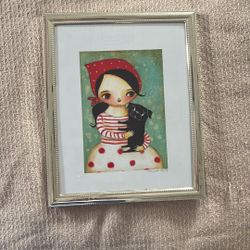 Pug Wall Art With Frame