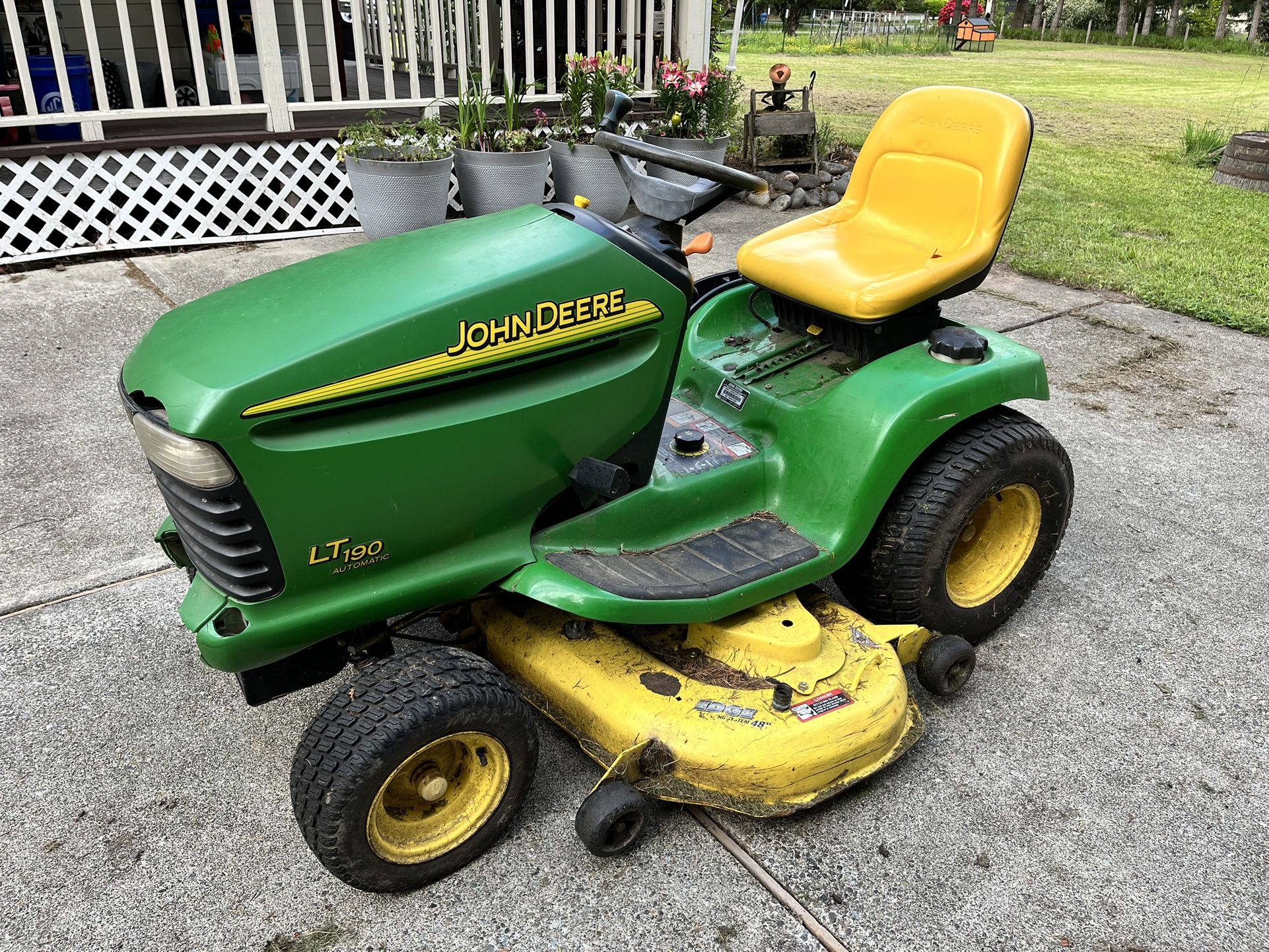 John Deere LT190 Lawn Tractor for Sale in Orting, WA OfferUp