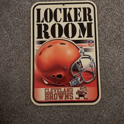 NFL Locker Room Sign Cleveland Browns 17”L x 11”W