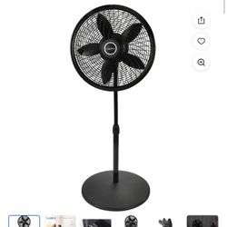 Ventilador Lasko Cyclone Ventilador de Pedestal Eléctrico Independiente Oscilante de 18" y 3 Velocidades, 1823