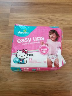 Pampers Easy Ups Training Pants Girls 2T-3T (16-34 lbs), 25 count