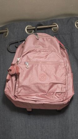 Kipling Backpack in Rose Gold