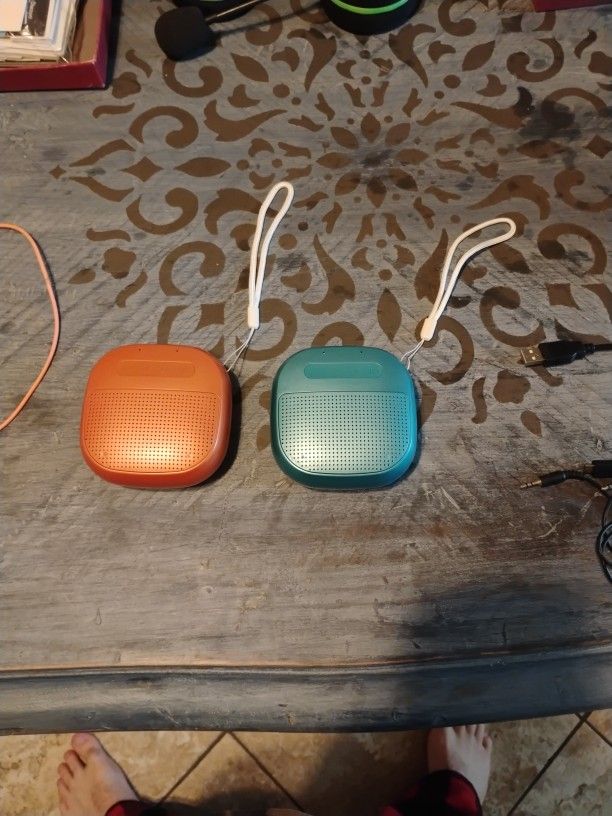 Two Mini Bluetooth Speakers