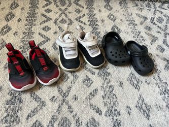Baby shoes, crocs Nike Jordan’s