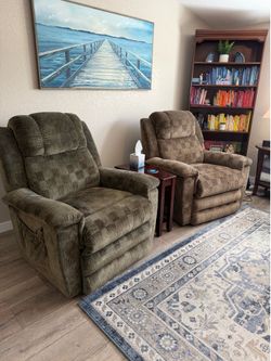 Lazy Boy Luxury Lift Power Recliners x2