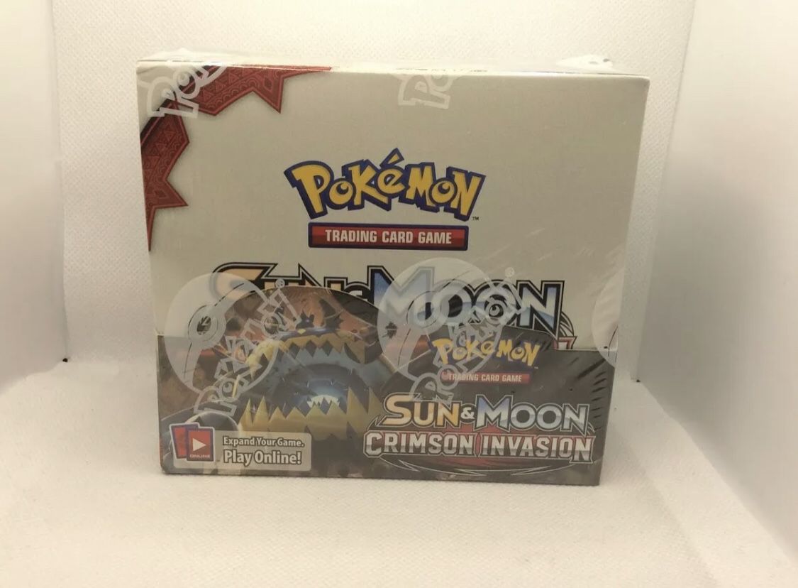 Pokemon TCG: Sun & Moon Crimson Invasion Sealed Booster Box