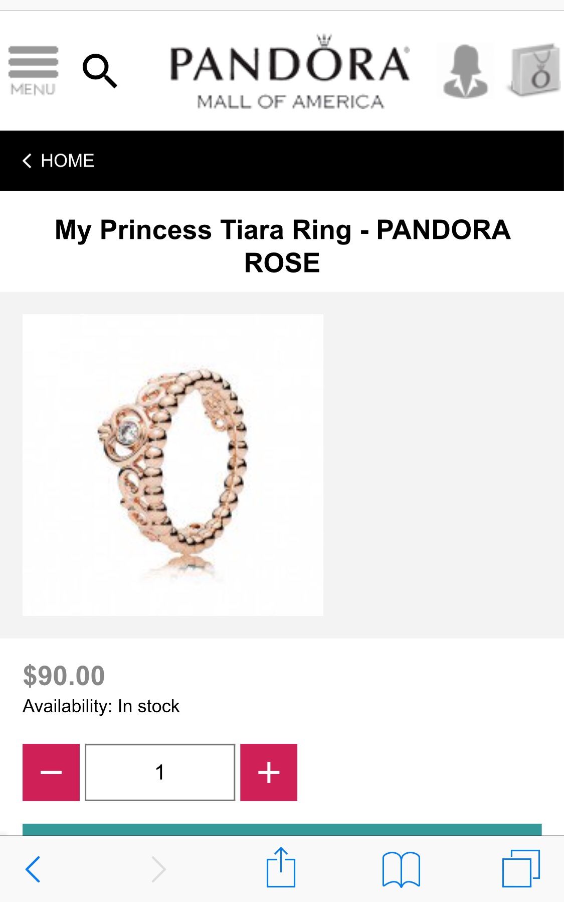 NEW "My Princess Tiara Ring" from Pandora