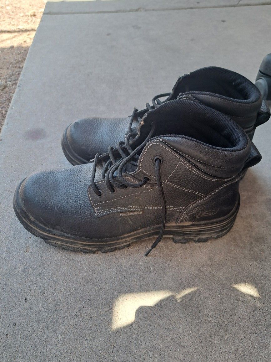 Steel TOE Skechers Work Boots