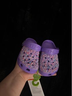 Custom handmade, bedazzle crocs