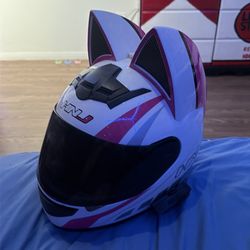 Cat motorcycle helmet