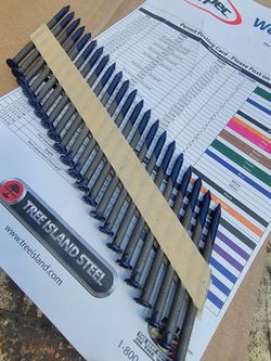 2 1/2 inch 30' nails. 2500