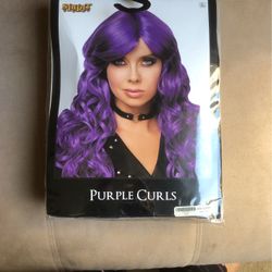 Purple Curls Wig