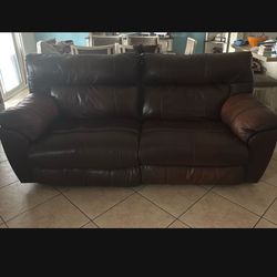 Reclining Synthetic Soft Leather Sofa