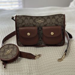 Coach Pennie Crossbody In Signature Canvas 