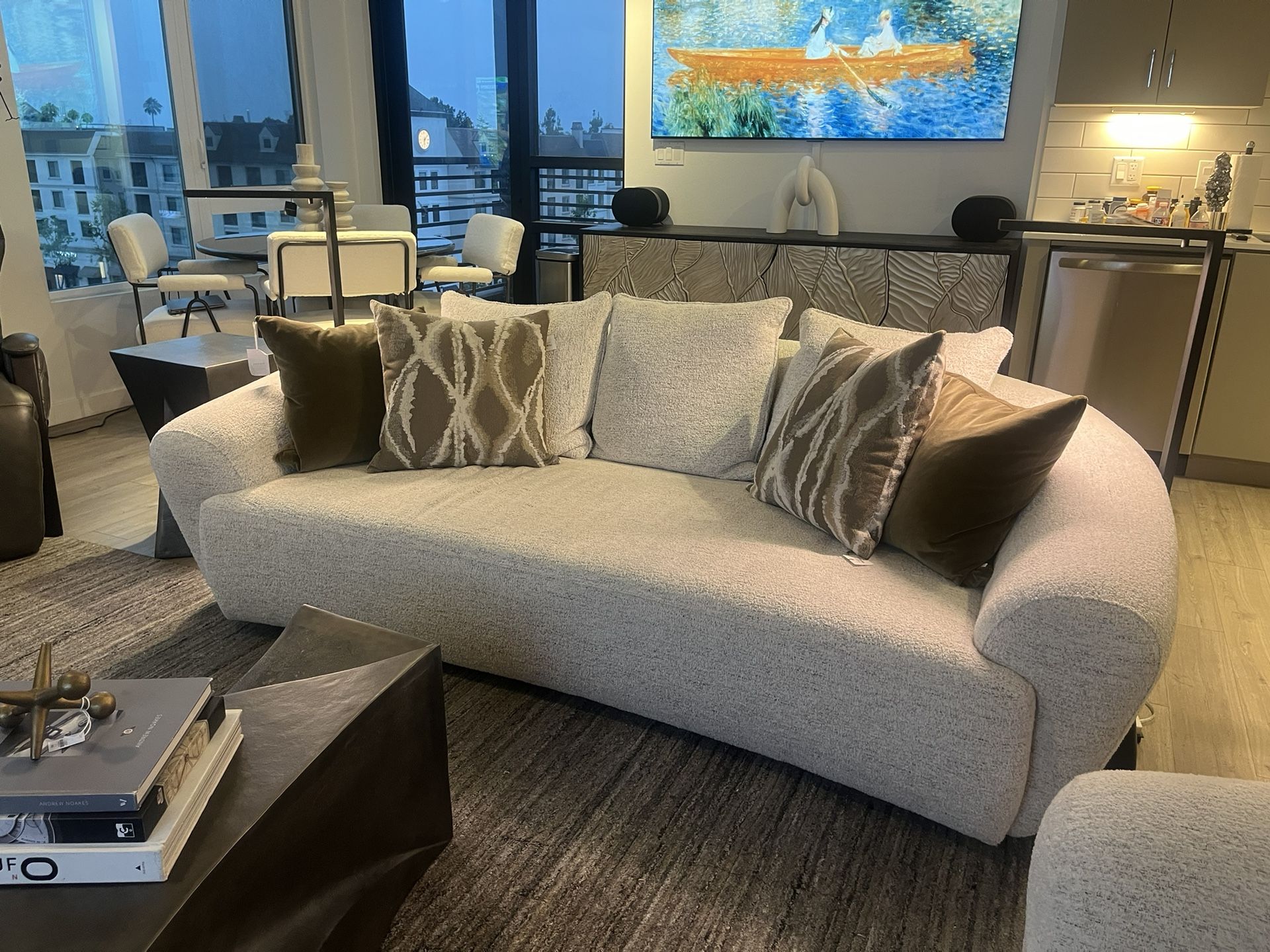 Sofa And Two Chairs Set High End
