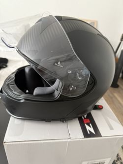 Large Motorcycle Helmet Carbon Fiber