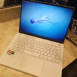 ASUS - ROG Zephyrus 14” 165Hz Gaming Laptop QHD- AMD Ryzen 9 with 16GB Memory - NVIDIA GeForce RTX 4060 - 512GB SSD - Moonlight White