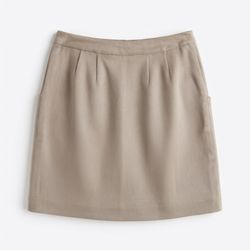 Ann Taylor Mini Skirt Size 2 Beige