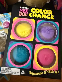 Teenie Nee Doh Color Change Squishy Balls 4-Pack