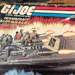 Gijoe W.H.A.L.E. Hovercraft With Box Rare 