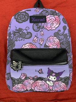 Bioworld Bags Kuromi Lace Roses Mini Backpack
