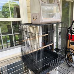 Large Bird Cage And Carrier 