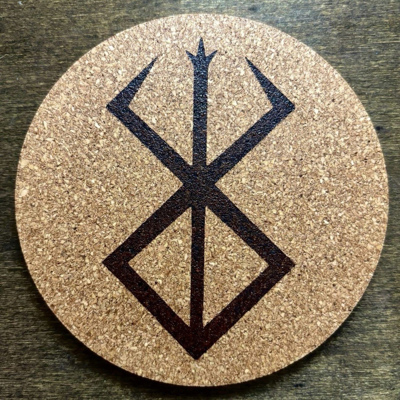 Berserk Brand Of Sacrifice Laser Engraved Cork Coaster