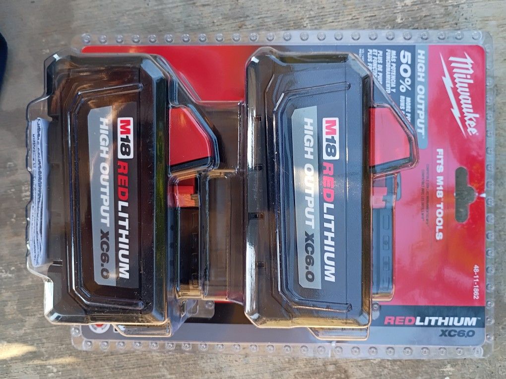 2 pack Milwaukee XC6.0 Batterys