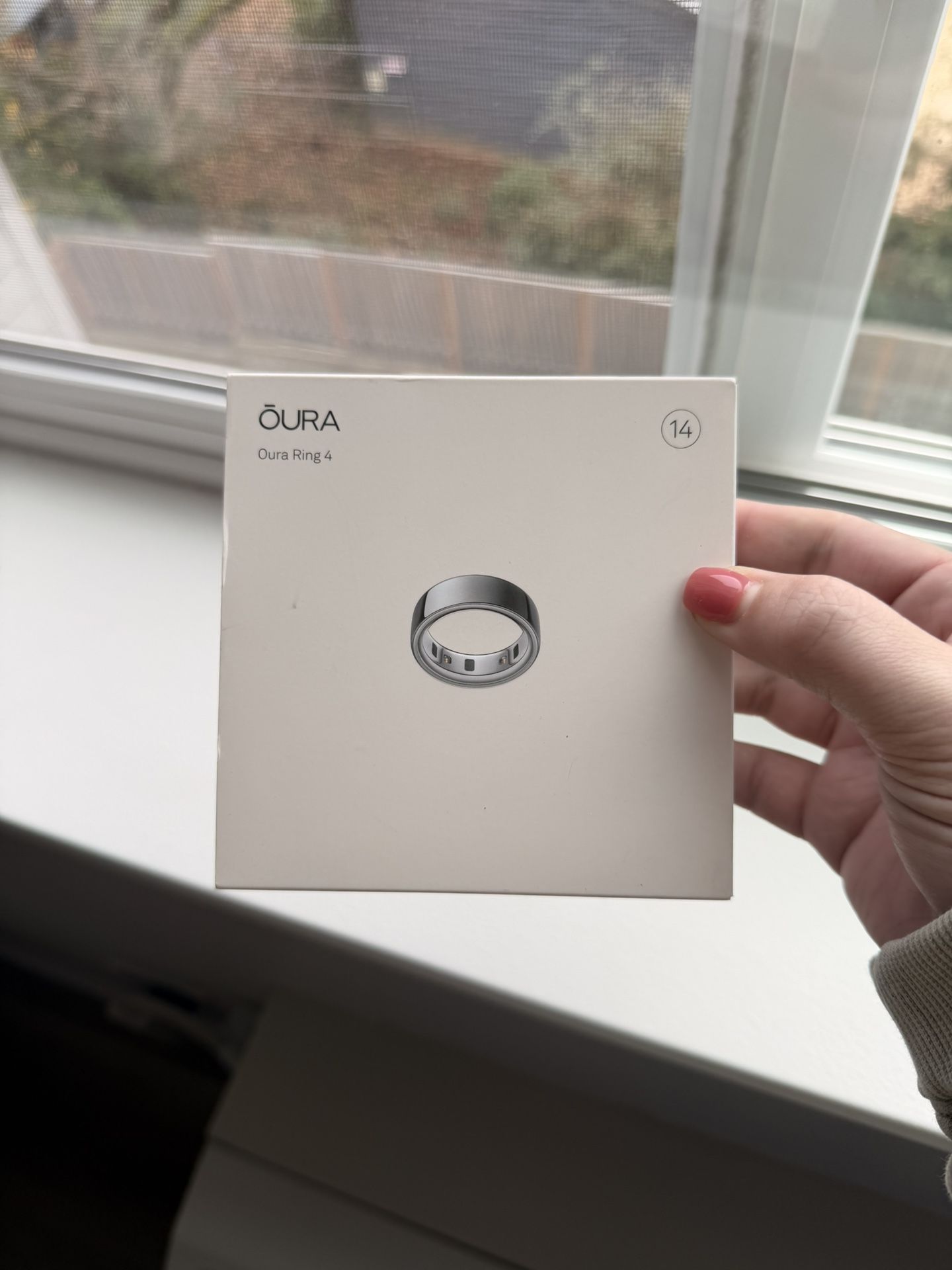 Oura Ring Size 14 Silver