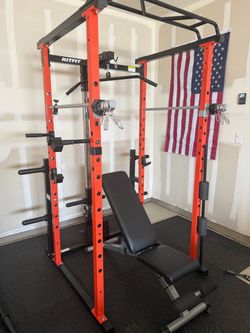 RitFit Power Rack with Adjustable Bench