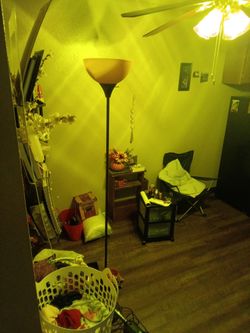 Tall floor lamp Brown