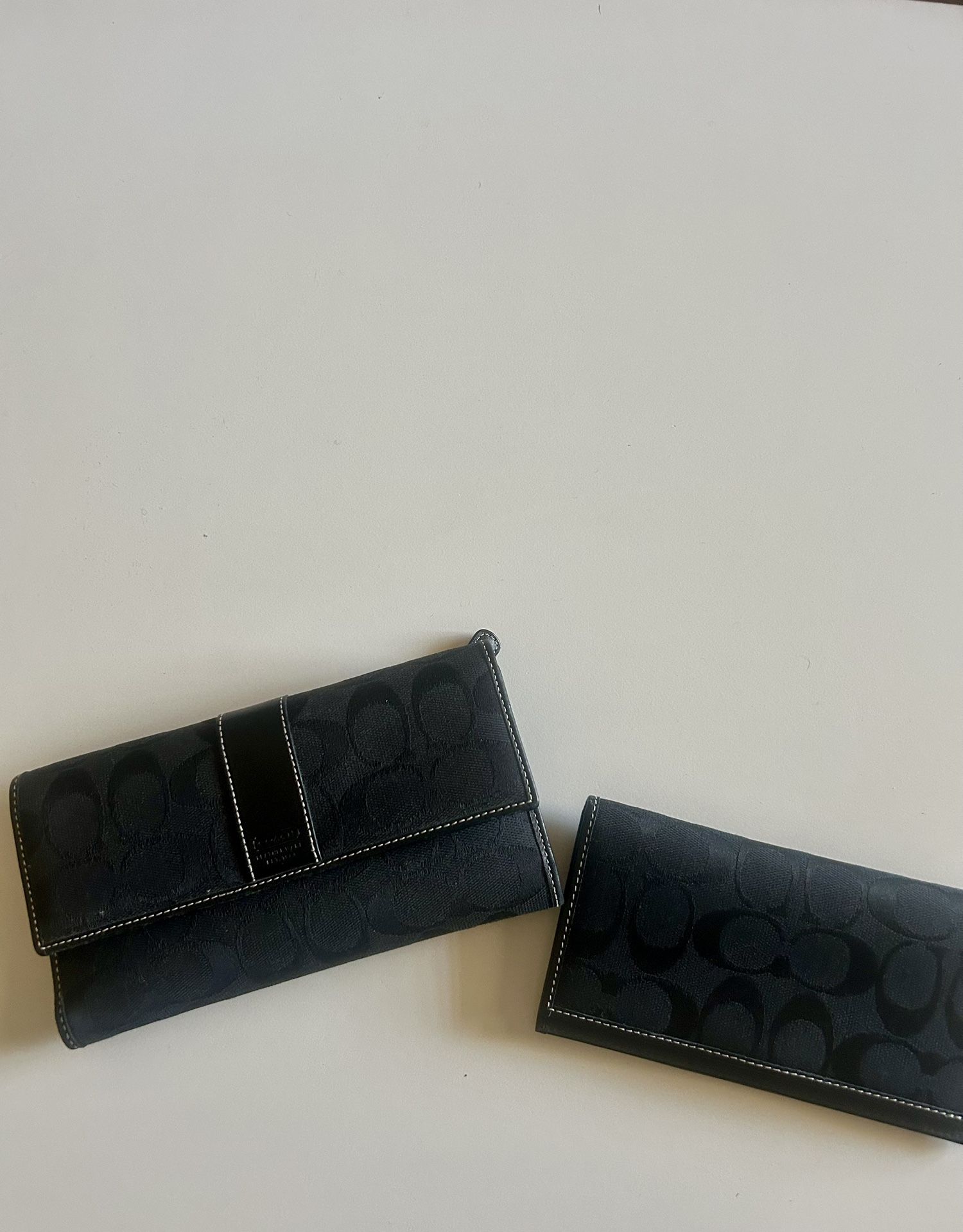 Coach Wallet with Removable Check Book Cover Set Of 2