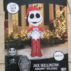 Nightmare Before Christmas Jack Skellington 5.5 Feet Airblown Inflatable