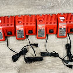 Milwaukee M18 Chargers $80 For All 4