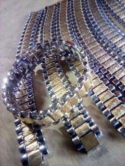 Ladies Fashion Bracelet...Gold Silver Color 