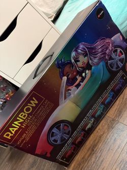 Rainbow High Color Change Car - Convertible Vehicle, 8-In-1 Light-Up, Multicolor, Fits 2 Fashion Dolls- Great Toy Gift for Girls Ages 6-12+