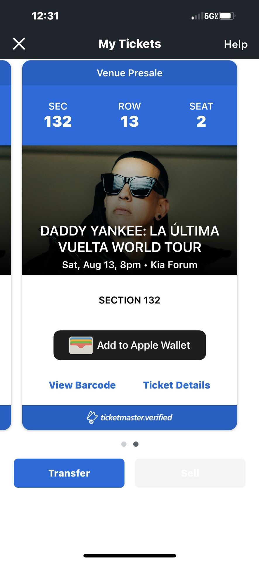 Daddy Yankee Tickets 2 For 500