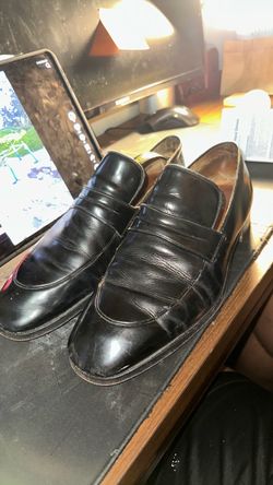 Black Leather Dress Loafers