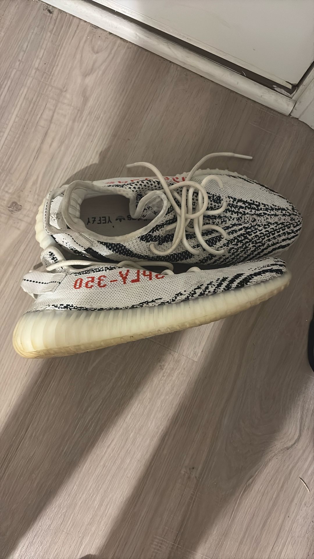 Zebra Yeezys