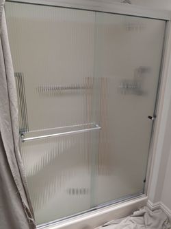 Shower Doors with track Doors are 23 by 63.5