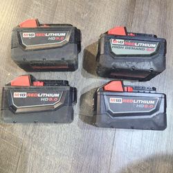 Milwaukee Battery 9.0 HD $119 Each