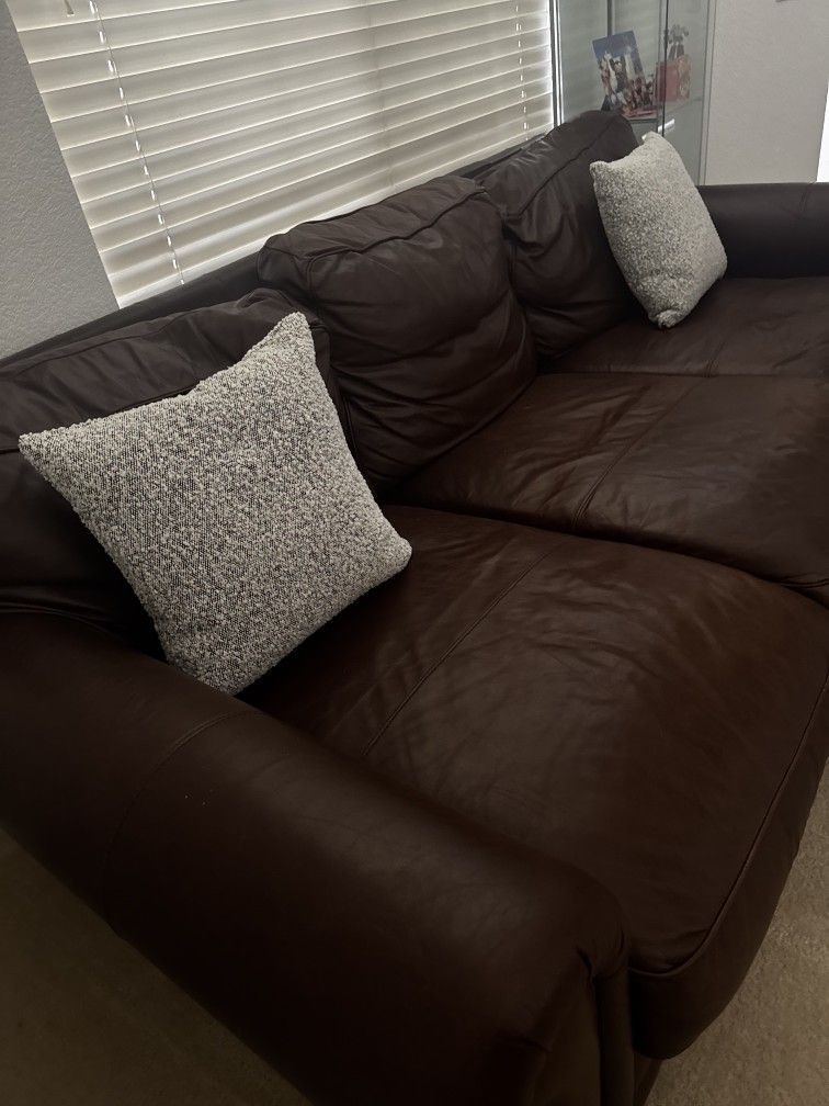 Leather Couch Free